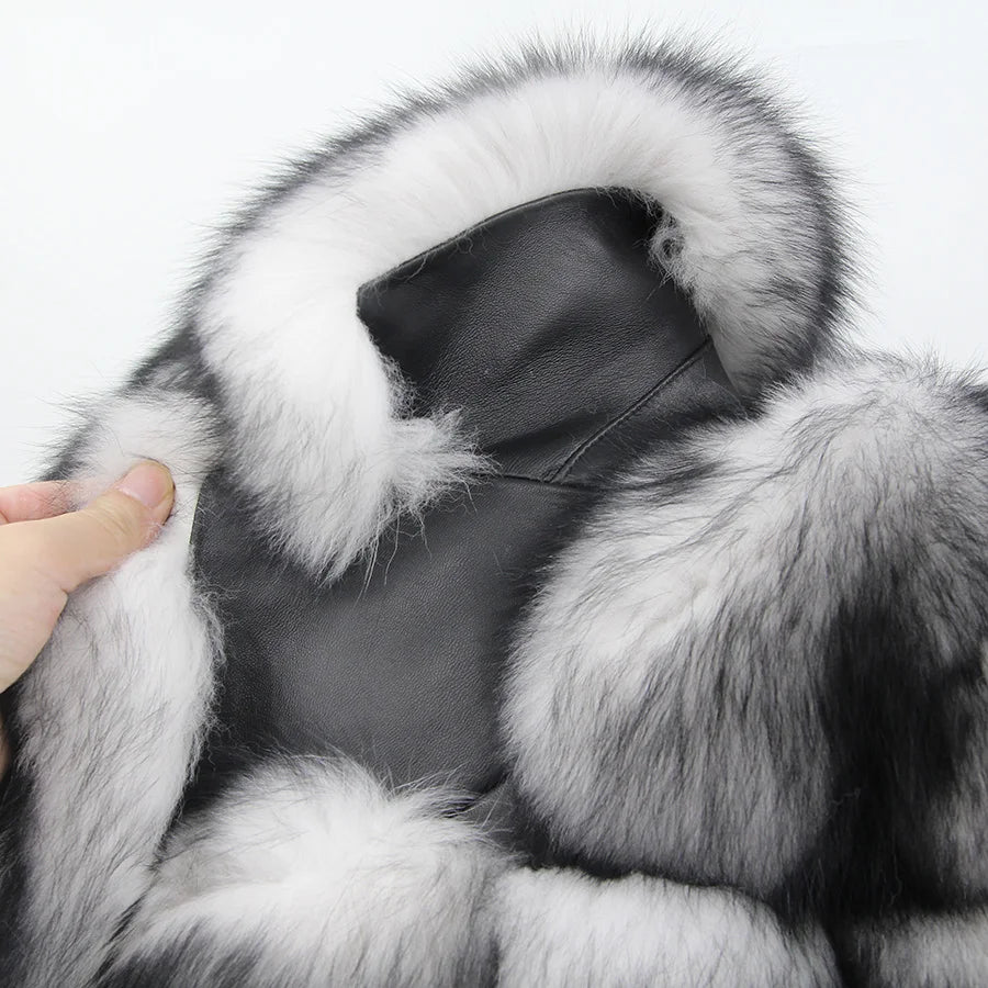 Arden Fox Fur Jacket – Luxuriöse Jacke aus echtem Fuchspelz