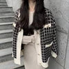 Elise Tweed Knit Jacket – Elegante Strickjacke im Tweed-Look
