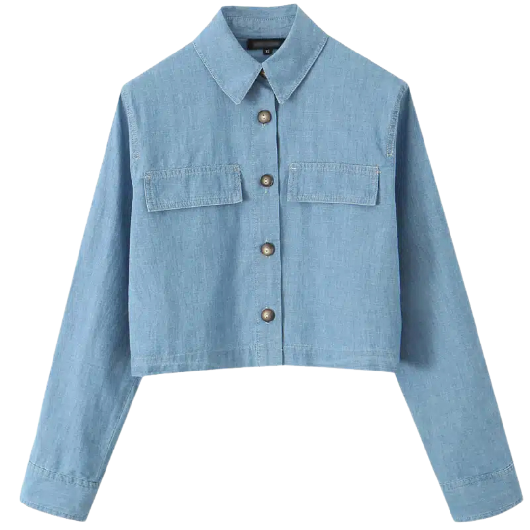 Classic Crop Denim Jacket