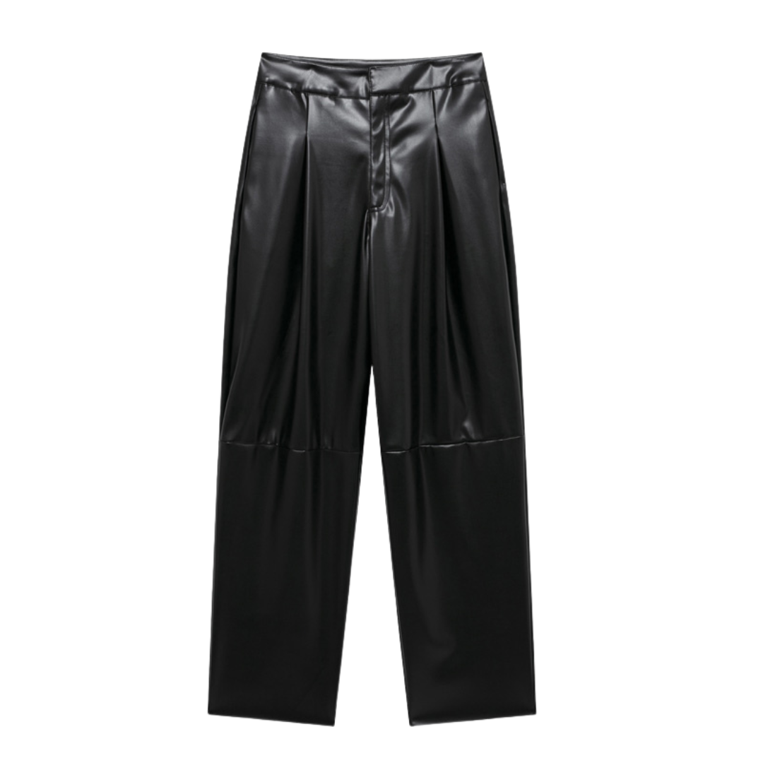 Noir Luxe Vegan Leather Pants