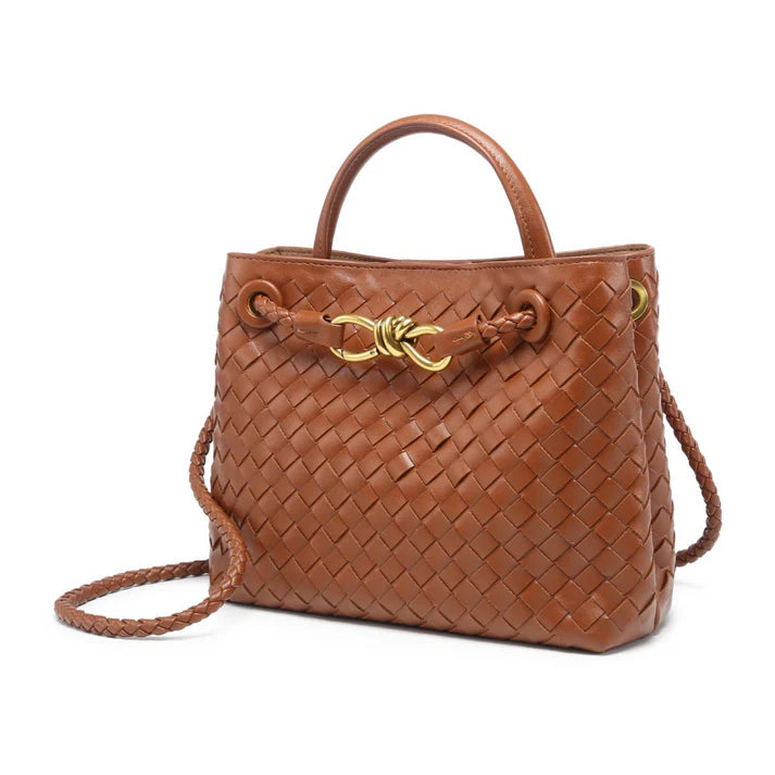 Livia - Flecht-Handtasche – Kompakte Tasche aus PU-Leder in vielen Farben