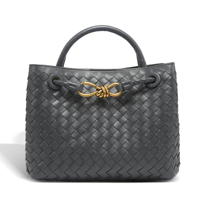 Livia - Flecht-Handtasche – Kompakte Tasche aus PU-Leder in vielen Farben