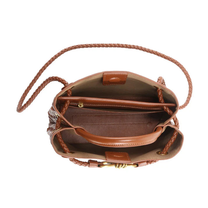 Livia - Flecht-Handtasche – Kompakte Tasche aus PU-Leder in vielen Farben