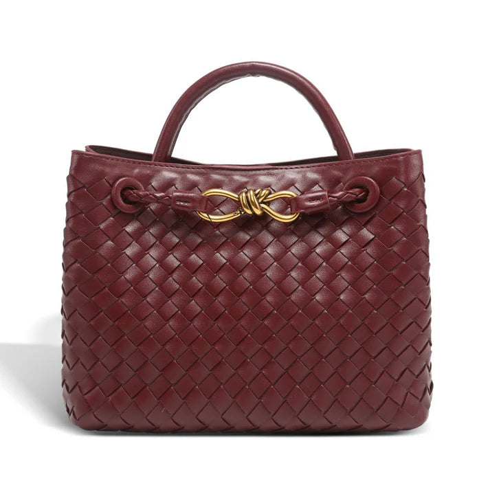 Livia - Flecht-Handtasche – Kompakte Tasche aus PU-Leder in vielen Farben