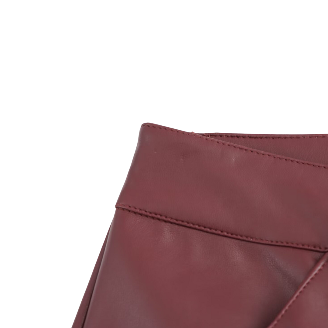 Luxe Leather Wide-Leg Pants