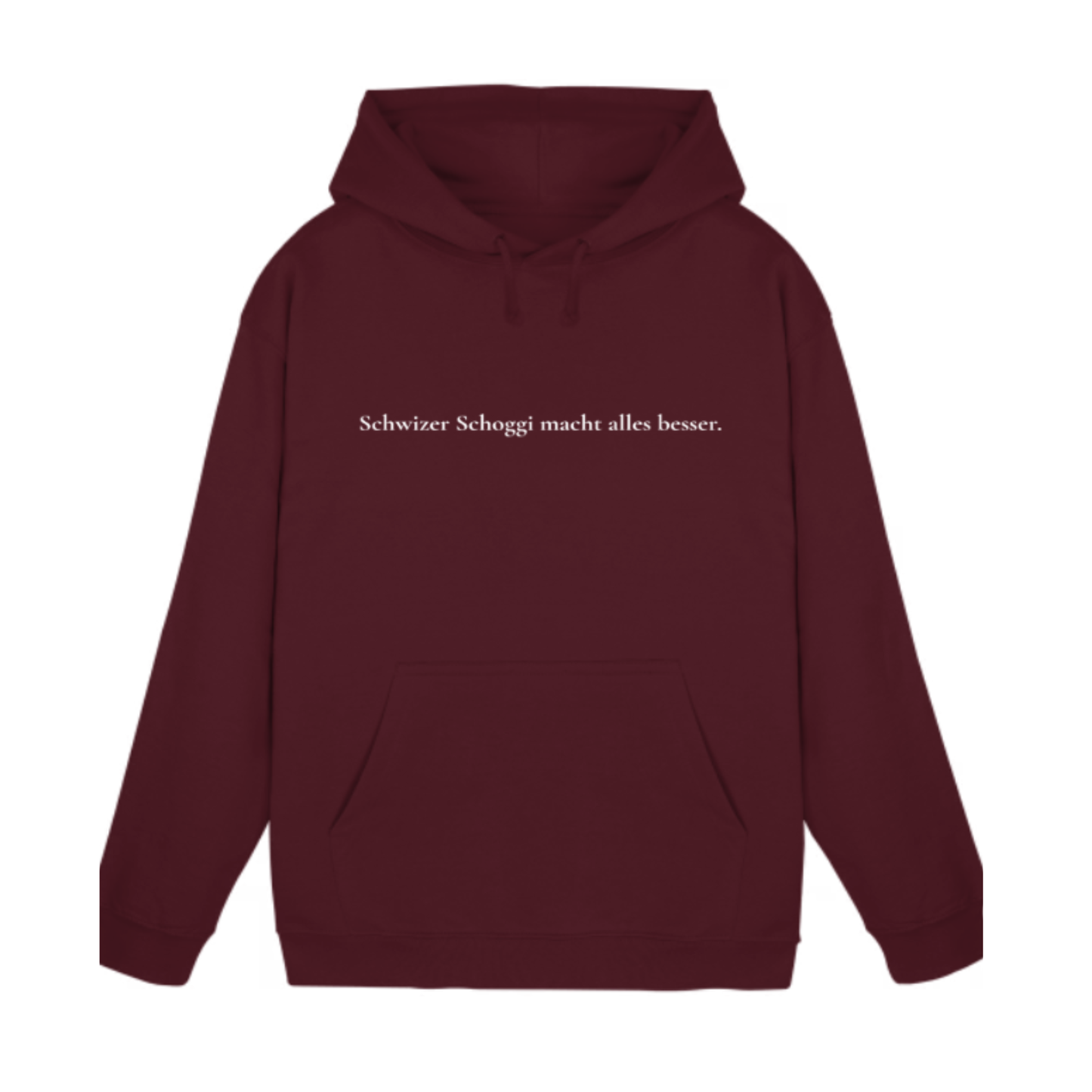 Schwizer Schoggi macht alles besser. Hoodie