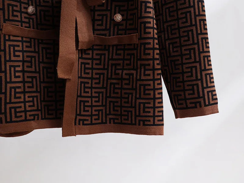 Aria Three-Piece Set – Elegantes Damen 3-Teile Outfit aus Top, Hose und Cardigan