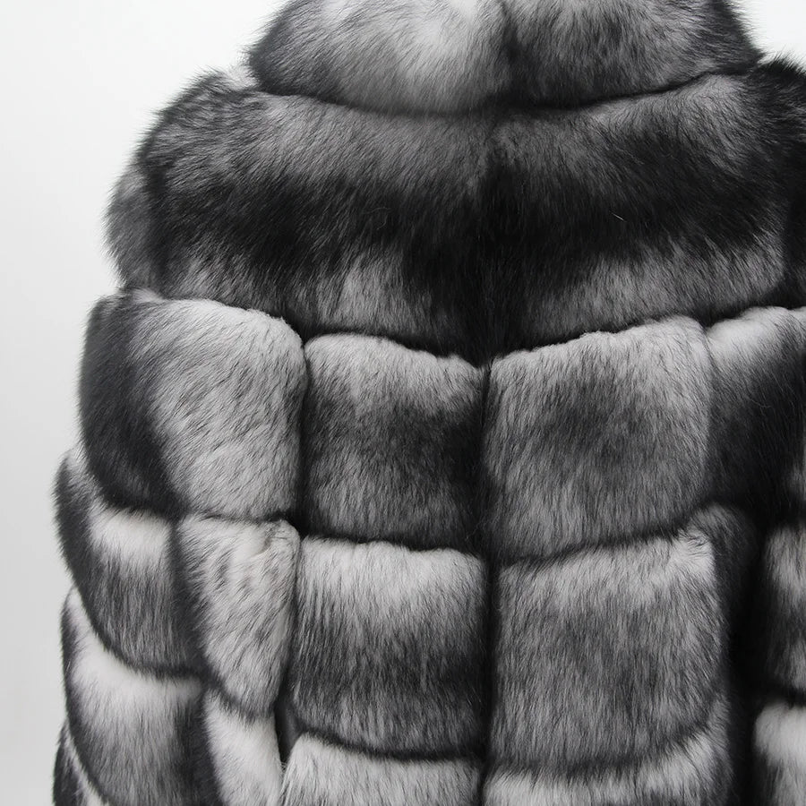 Arden Fox Fur Jacket – Luxuriöse Jacke aus echtem Fuchspelz