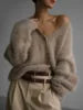 Luna Soft Knit Cardigan – Eleganter Damen Strickcardigan mit Oversize Look