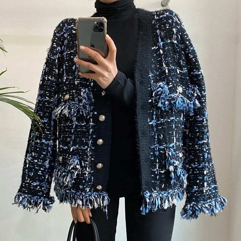 Elena Bouclé Jacket – Elegante Tweed-Jacke