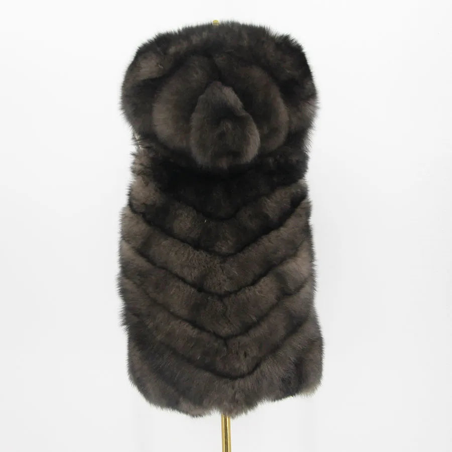 Isabella Fox Fur Vest – Luxuriöse Echtpelzweste aus Fuchsfell