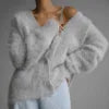 Luna Soft Knit Cardigan – Eleganter Damen Strickcardigan mit Oversize Look