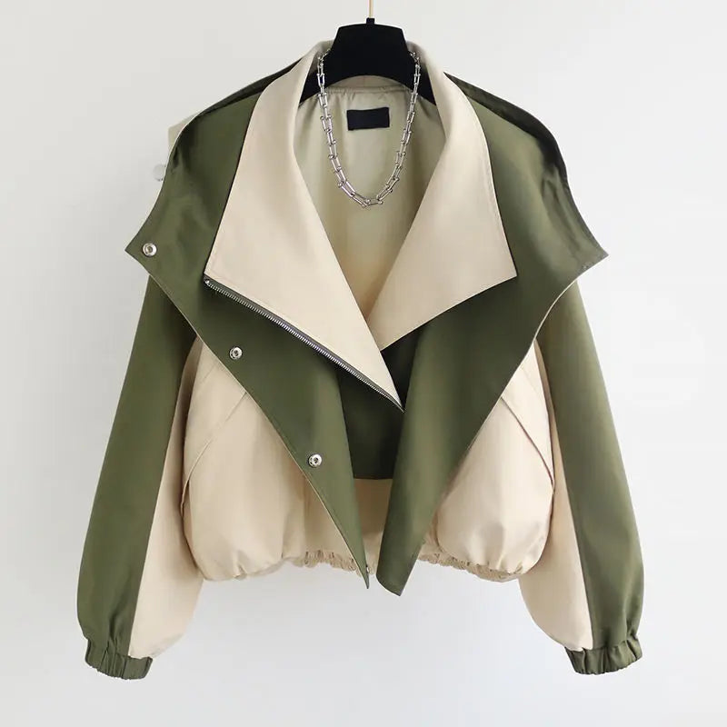 Zara Contrast Jacket – Zweifarbige Damen Übergangsjacke im modernen Design