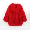 Evelyn Mongolian Lamb Fur Coat – Langer Mantel aus echtem Mongolischem Lammfell