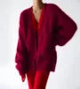 Luna Soft Knit Cardigan – Eleganter Damen Strickcardigan mit Oversize Look