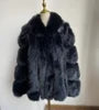 Aria Premium Fur Coat – Echtpelzmantel aus Nerz- und Silberfuchsoptik