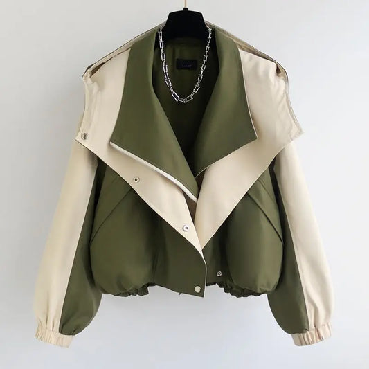 Zara Contrast Jacket – Zweifarbige Damen Übergangsjacke im modernen Design