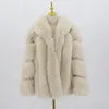 Aria Premium Fur Coat – Echtpelzmantel aus Nerz- und Silberfuchsoptik