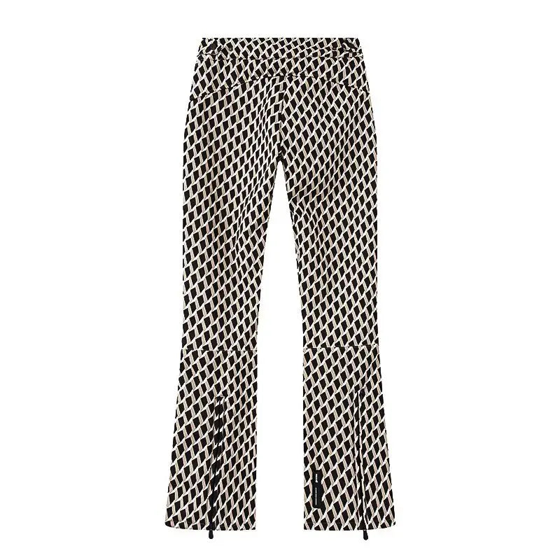 Aria Pattern Pants – Gemusterte Damenhose