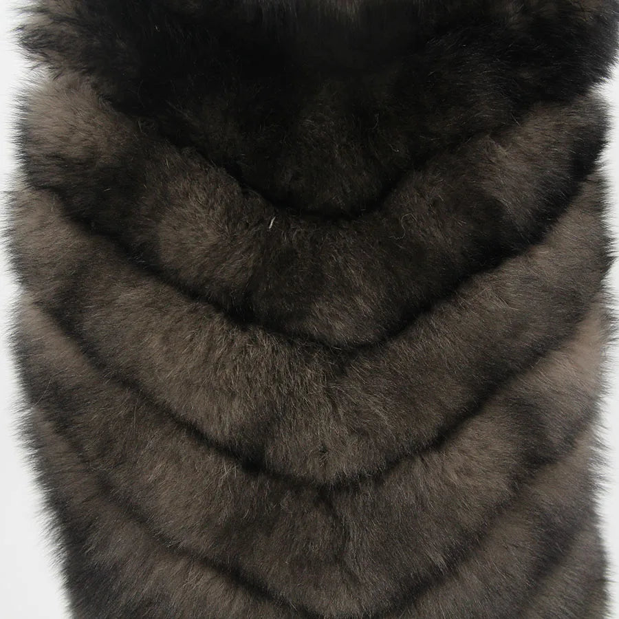 Isabella Fox Fur Vest – Luxuriöse Echtpelzweste aus Fuchsfell