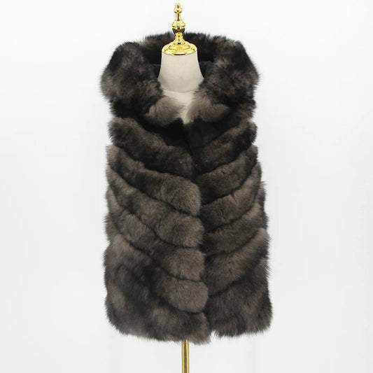 Isabella Fox Fur Vest – Luxuriöse Echtpelzweste aus Fuchsfell