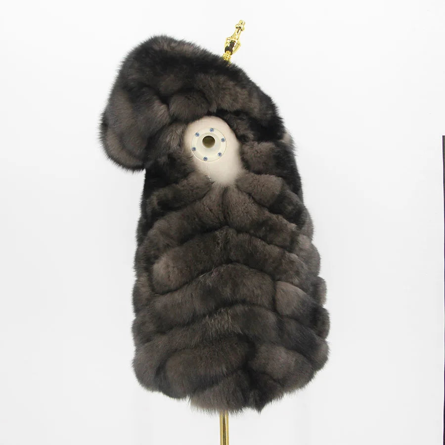 Isabella Fox Fur Vest – Luxuriöse Echtpelzweste aus Fuchsfell