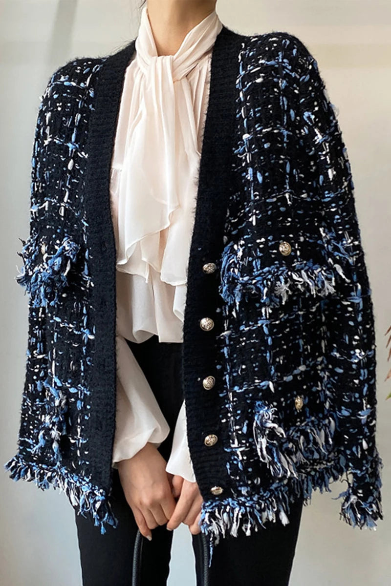 Elena Bouclé Jacket – Elegante Tweed-Jacke