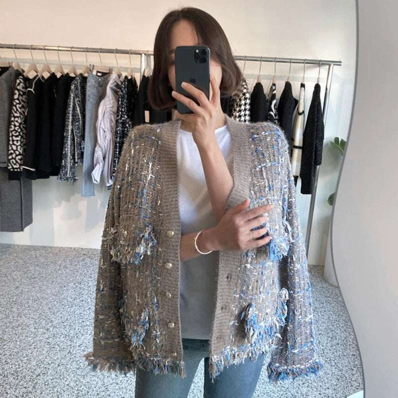 Elena Bouclé Jacket – Elegante Tweed-Jacke