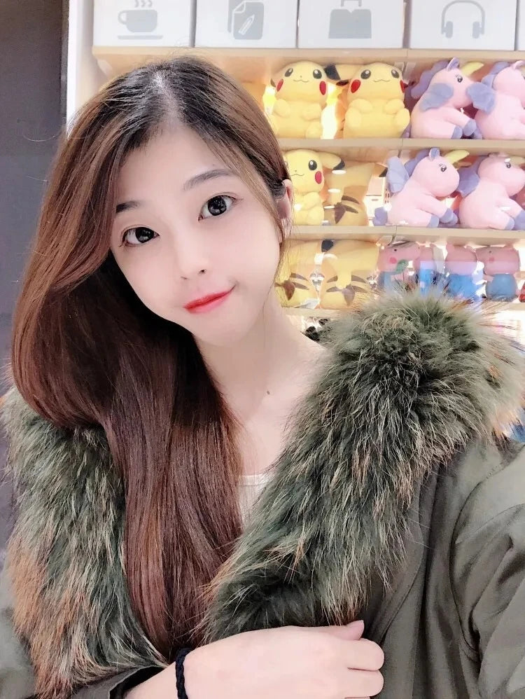 Noelle Rabbit Fur Parka – Luxusparka mit Echtfellbesatz