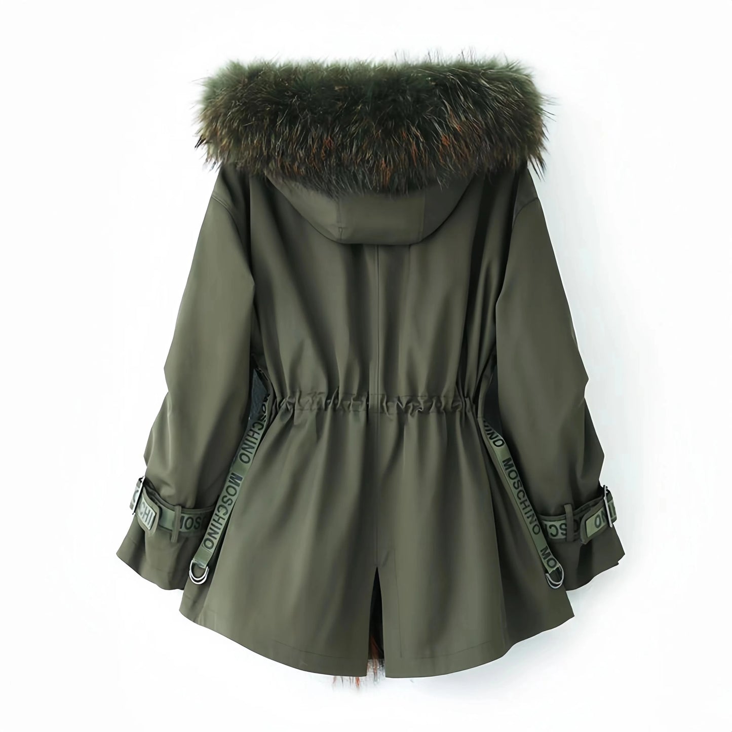 Noelle Rabbit Fur Parka – Luxusparka mit Echtfellbesatz
