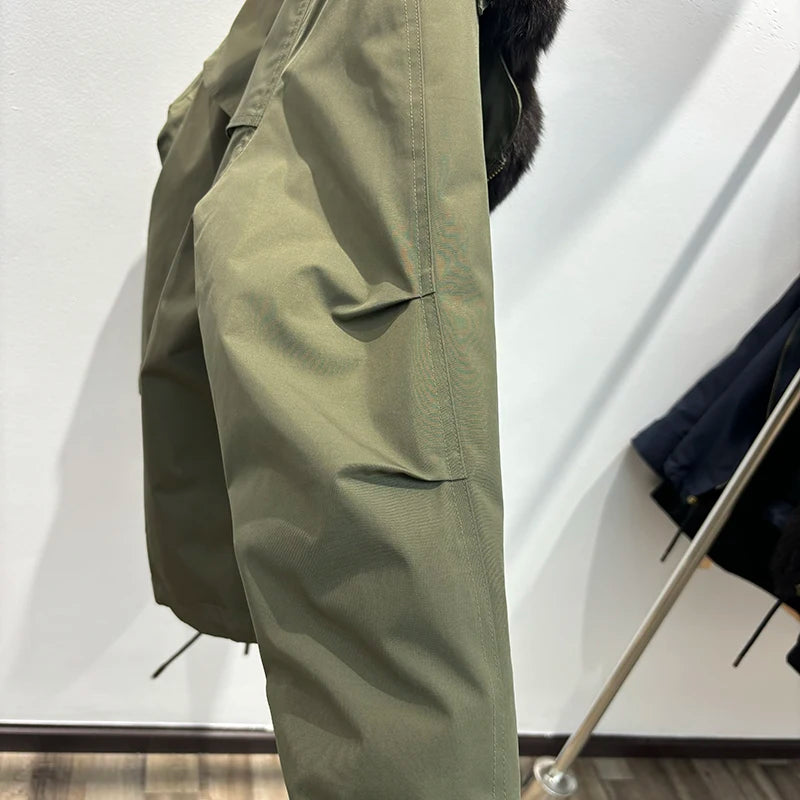 Celina Fox Fur Collar Jacket – Kurzjacke mit echtem Fuchspelzkragen