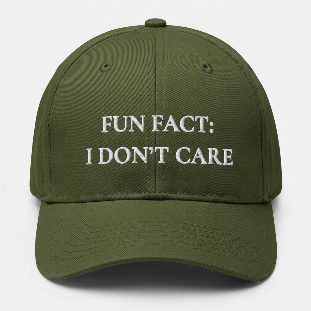 Fun Fact: I Don't Care Cap
