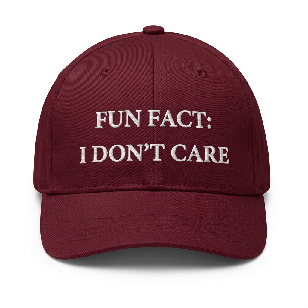 Fun Fact: I Don't Care Cap