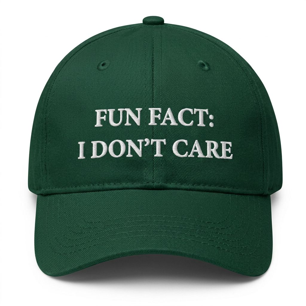 Fun Fact: I Don't Care Cap