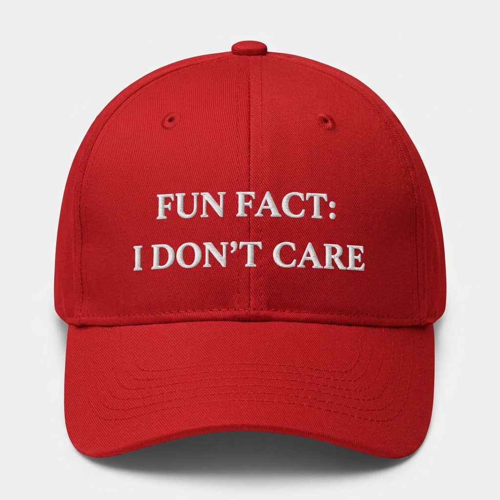 Fun Fact: I Don't Care Cap