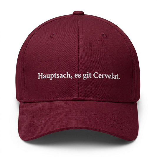 Hauptsach, es git Cervelat. Cap