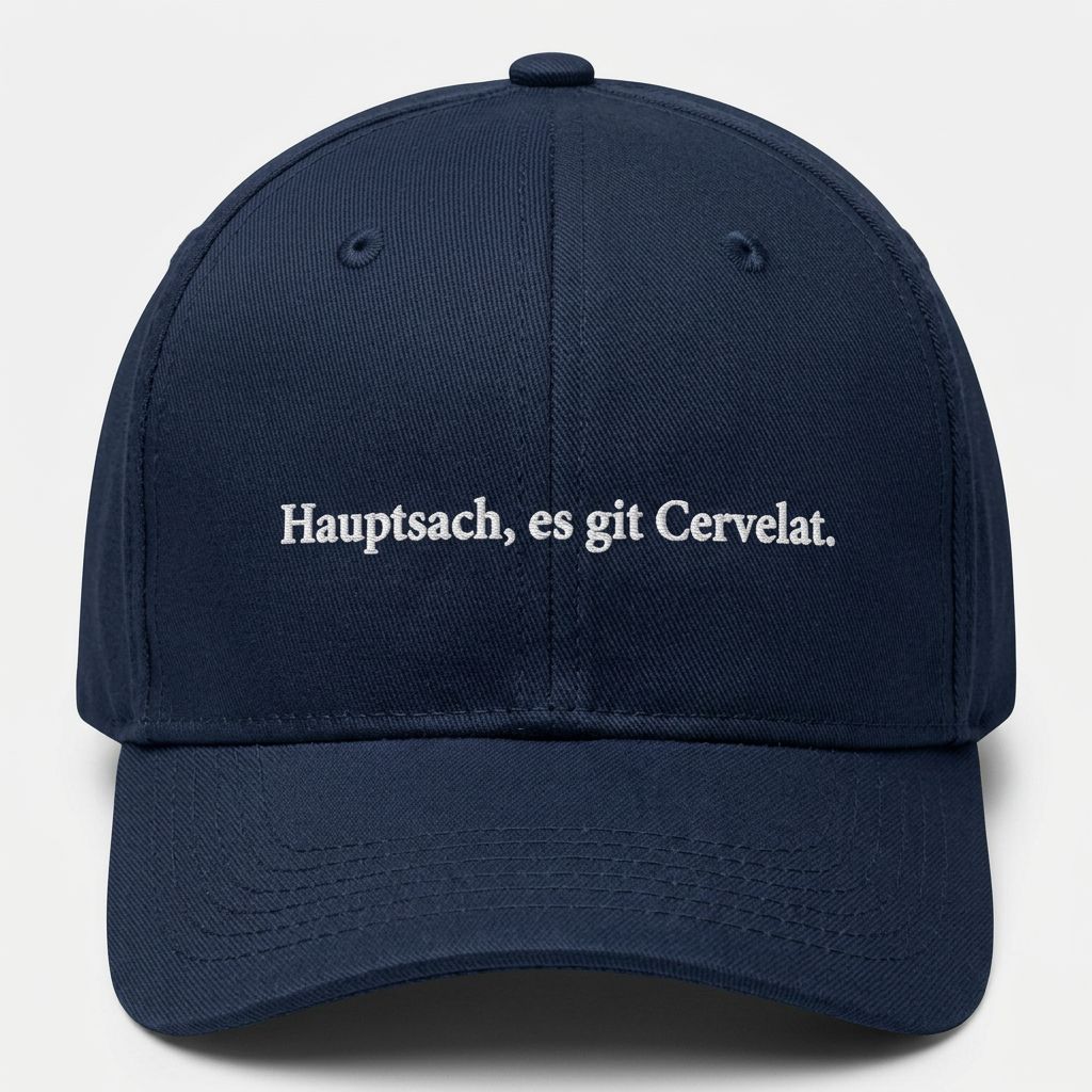 Hauptsach, es git Cervelat. Cap