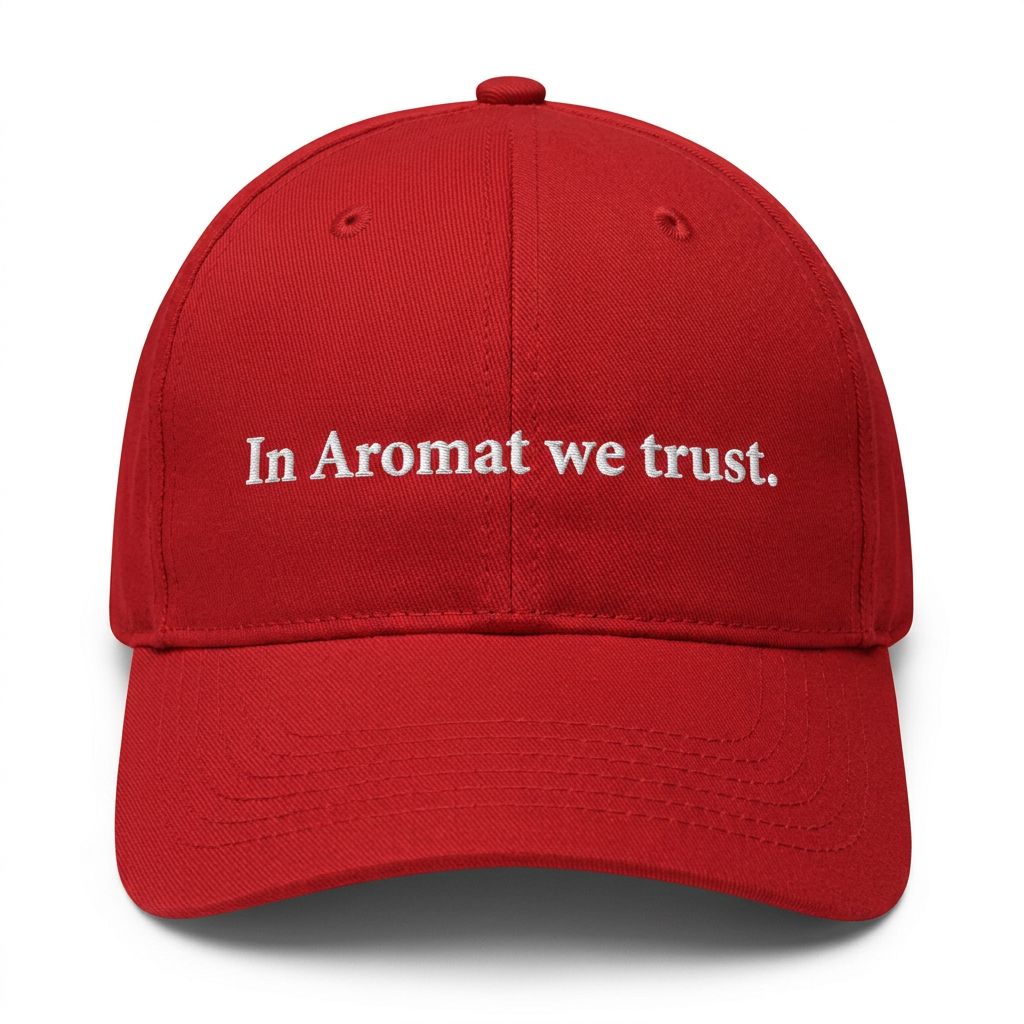 In Aromat we trust. Cap